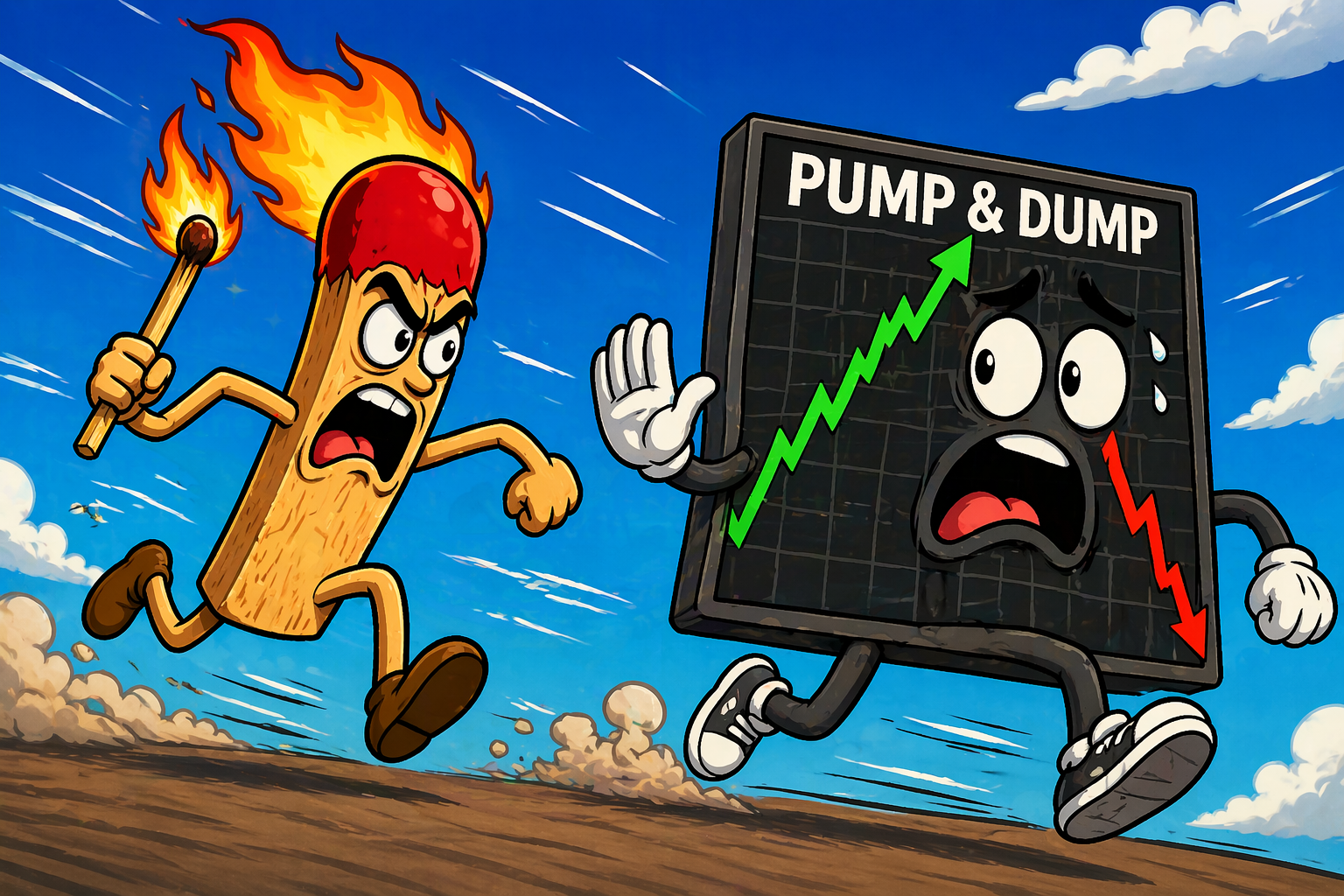 Burny chasing the Pump and Dump